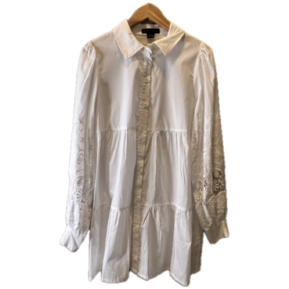 Sanctuary Cutwork Sleeve Babydoll Dress, Size Small - Like New